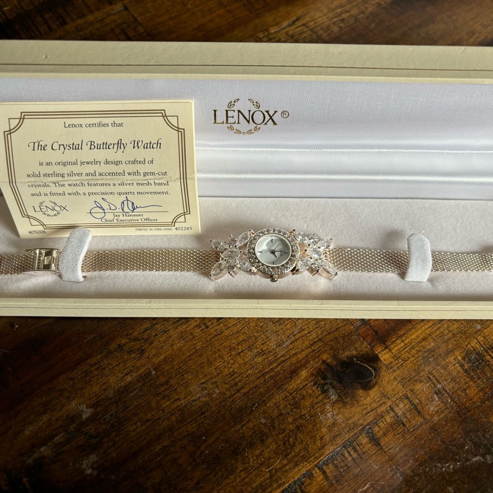 The Lenox Crystal Butterfly Watch